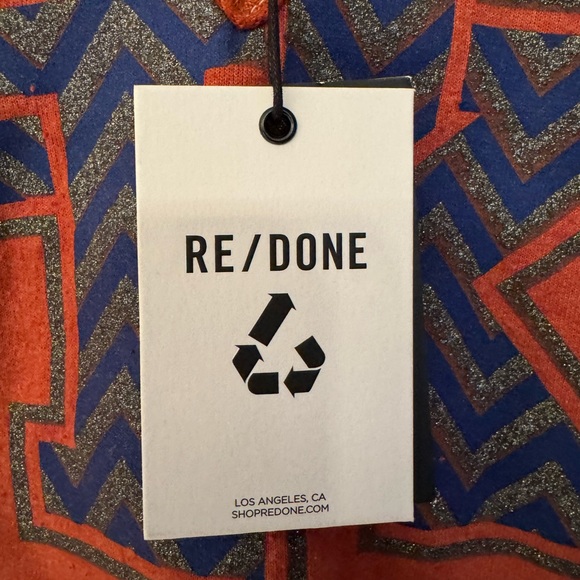 REDONE Orange Upcycled Kentucky Women’s Crop Half Zip Sweatshirt Size XS/Small - Picture 5 of 10